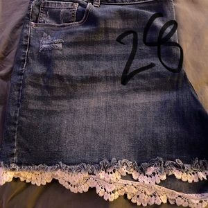 Lane Bryant Lace Trim Shorts